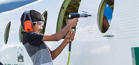 stem exhibits at air show