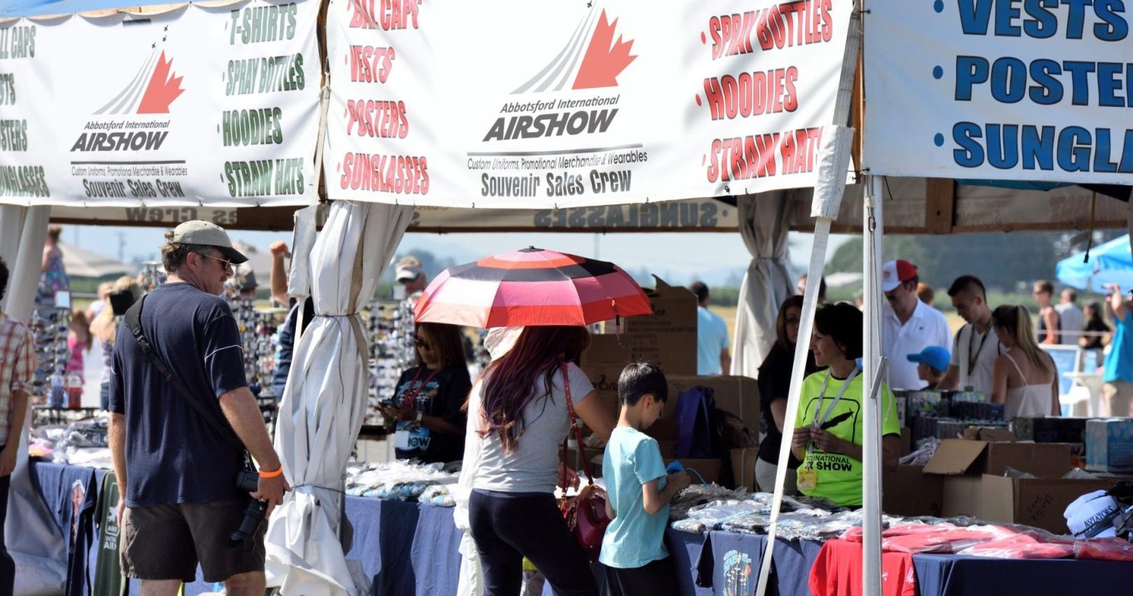 Souvenir shop at Abbotsford International Airshow