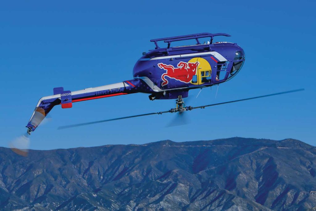 red bull helicopter